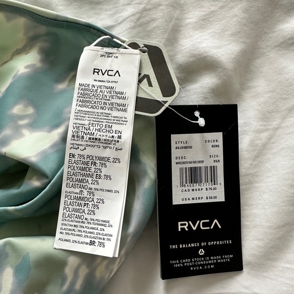 RVCA High Waisted Swim Underwear - Picture 3 of 4